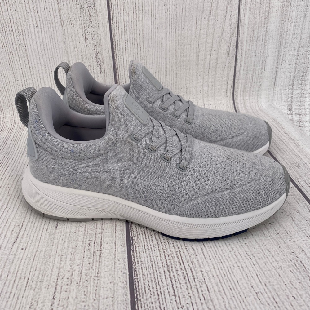Peter Millar Hyperlight Tellustride Sneakers Mens 8.5 Platinum Grey Knit Trainer